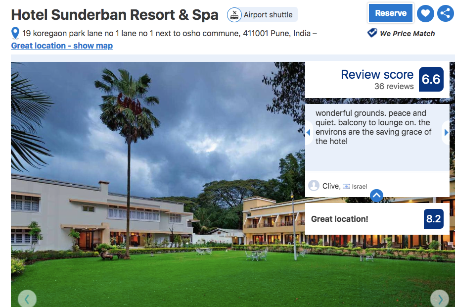 Hotel Sunderban Resort Spa Pune